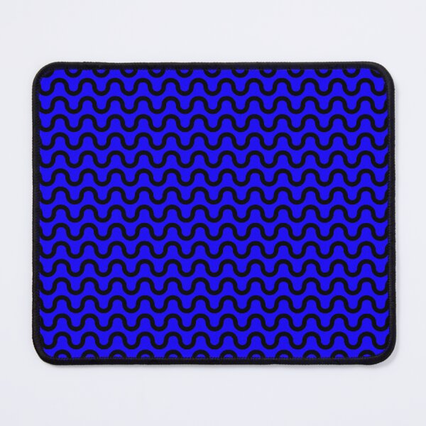 Item preview, Wave aesthetic pattern black and cyan light blue color  designed and sold by Ray Loka.