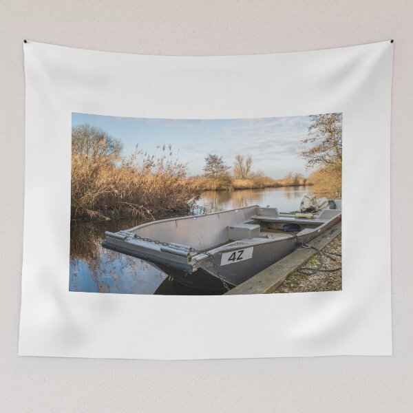 Item preview, Eel fishing boat on the river designed and sold by yackers1.