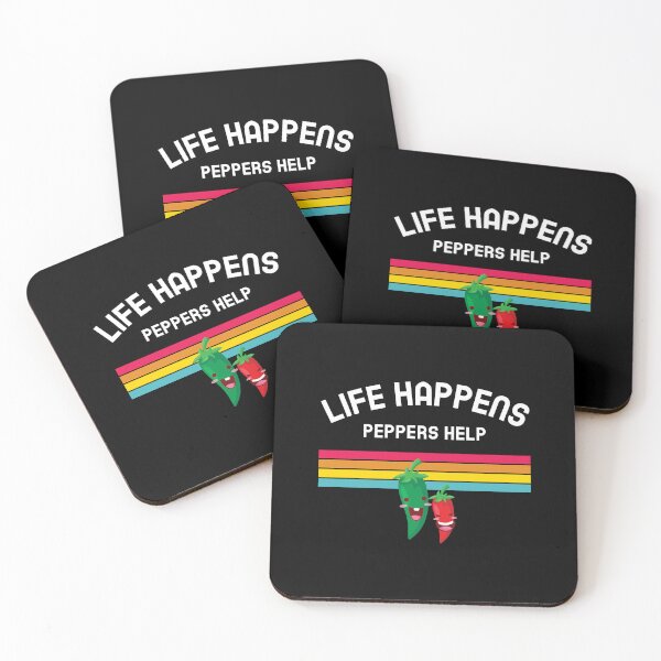 Item preview, Life Happens Peppers Help Funny Chef Gift designed and sold by LADistrictGarb.