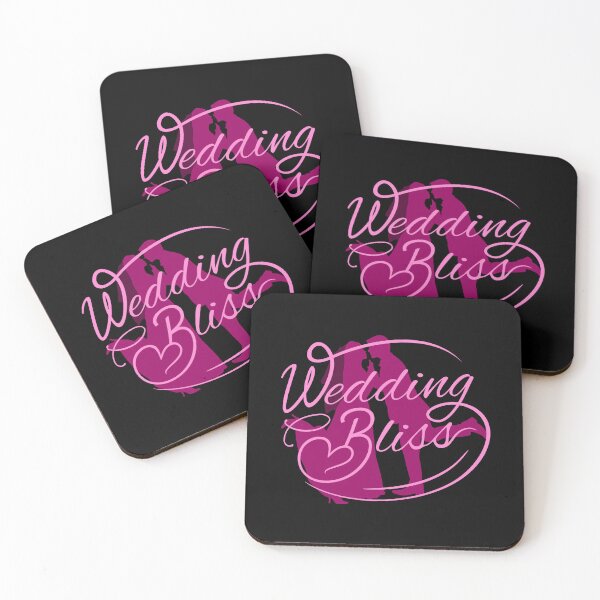 Item preview, Wedding Bliss - Light Pink/Fuchsia on Black designed and sold by PawsitiveMum.