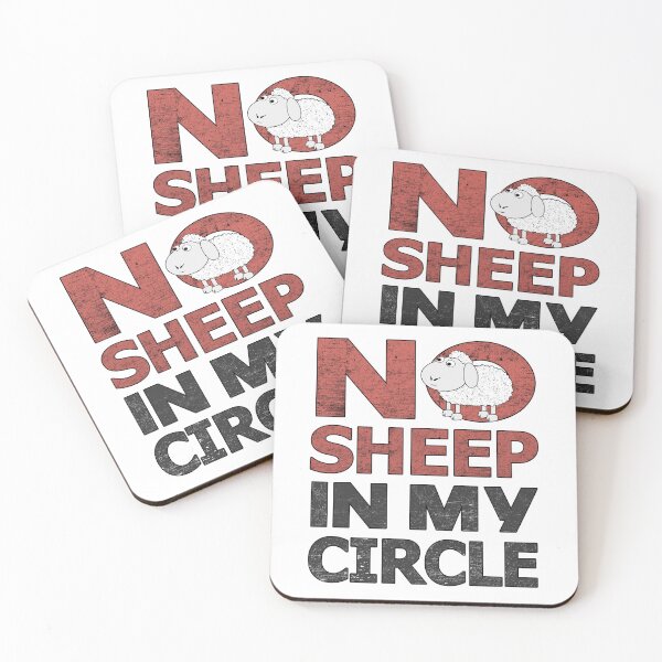 Item preview, No Sheep In My Circle Funny Positive Sayings  designed and sold by SaliDesigner.