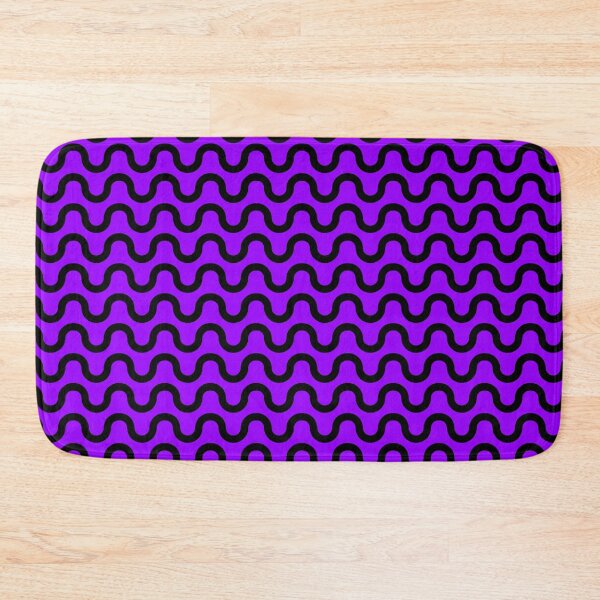 Item preview, Wave aesthetic pattern black and purple color  designed and sold by Ray Loka.