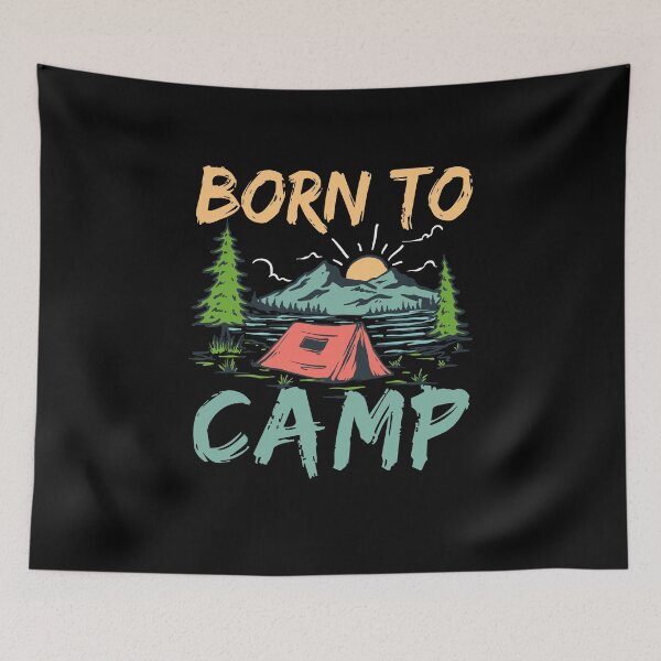 Item preview, Born to camp designed and sold by Englishmistress.