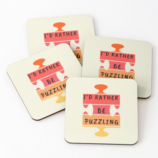 Item preview,   I'd rather be puzzling- Puzzle lover Gift Valentine's Day designed and sold by BronikowskiART.