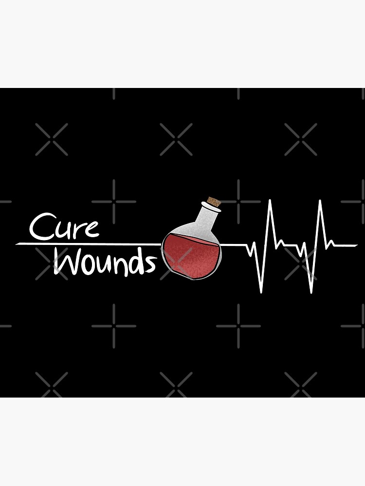 "Cure Wounds Dnd Heartbeat Line" Poster for Sale by CarmenFalter
