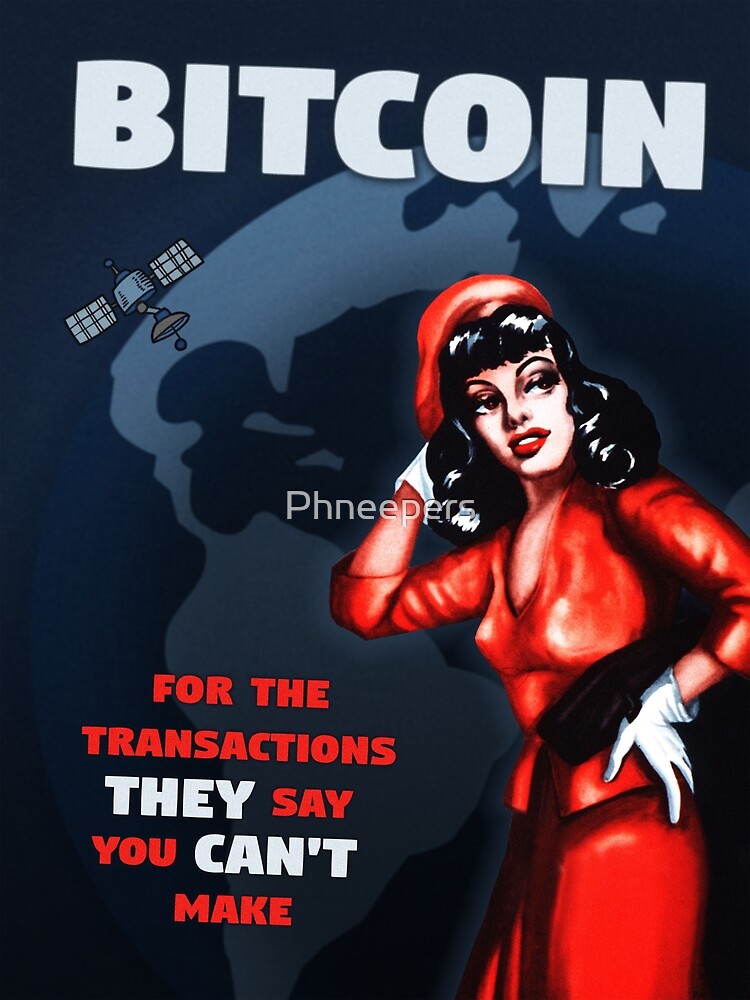 Disover Bitcoin - For the Transactions They Say You Can't Make Premium Matte Vertical Poster