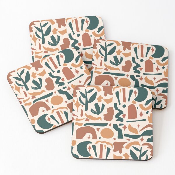 Item preview, Vintage Aesthetic Minimalist Danish Pastel Abstract Terracotta Design designed and sold by shopY2K.