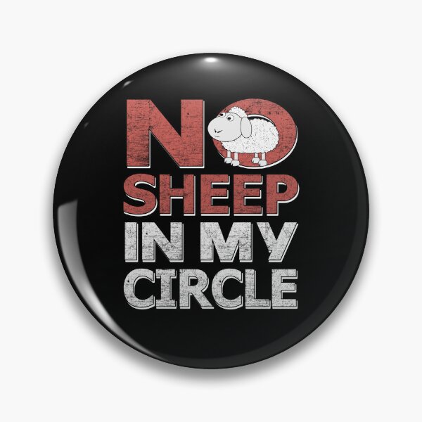 Item preview, No Sheep In My Circle Funny Positive Sayings  designed and sold by SaliDesigner.