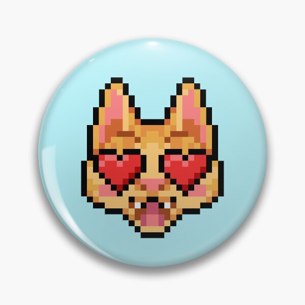 Item preview, Pixel Cat - Heart Eyes! designed and sold by theCatghost.