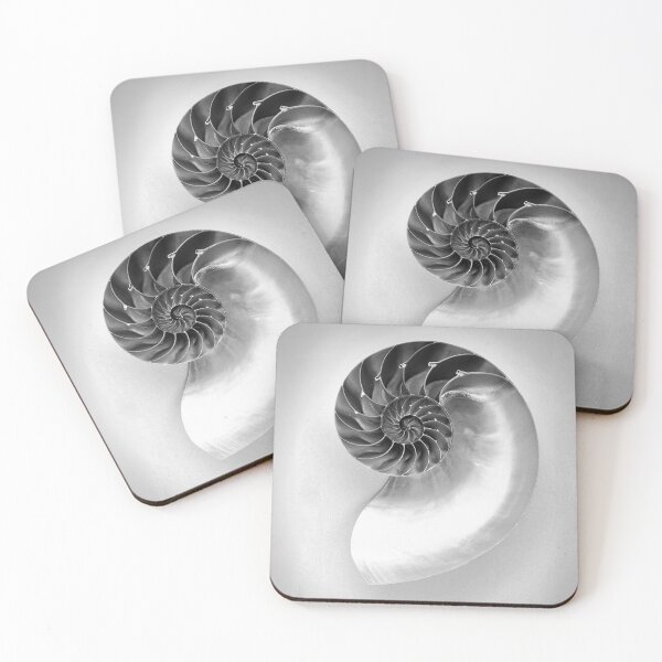 Item preview, Chambered Nautilus Shell in Monochrome designed and sold by Susan Maxwell Schmidt.