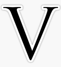 Letter V Sticker