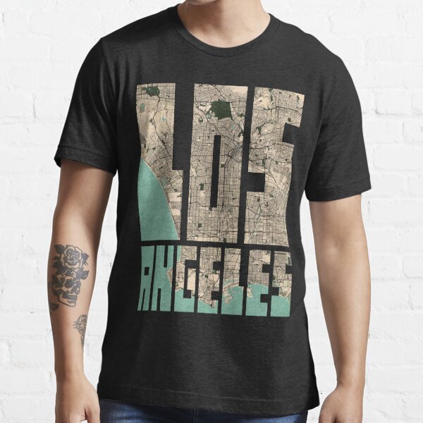 Vintage Map of Los Angeles CA - 1884 T-Shirt