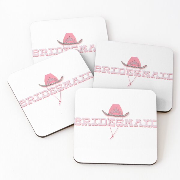 Item preview, Bridesmaid Pink Cowboy Hat designed and sold by AshTreeCrtvCo.