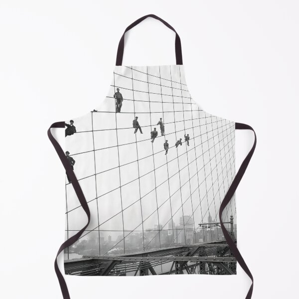 Item preview, Brooklyn Bridge Painters, Black and White Vintage Art designed and sold by modernretro.