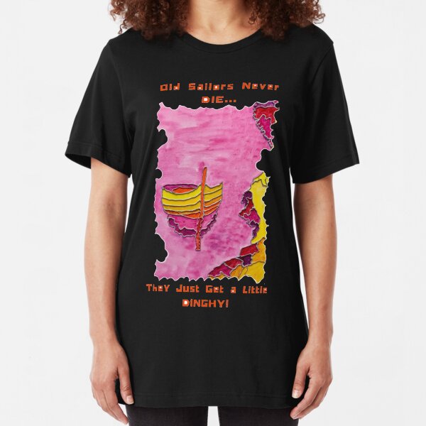 CUTE SAILING DINGHY NAUTICAL Slim Fit T-Shirt