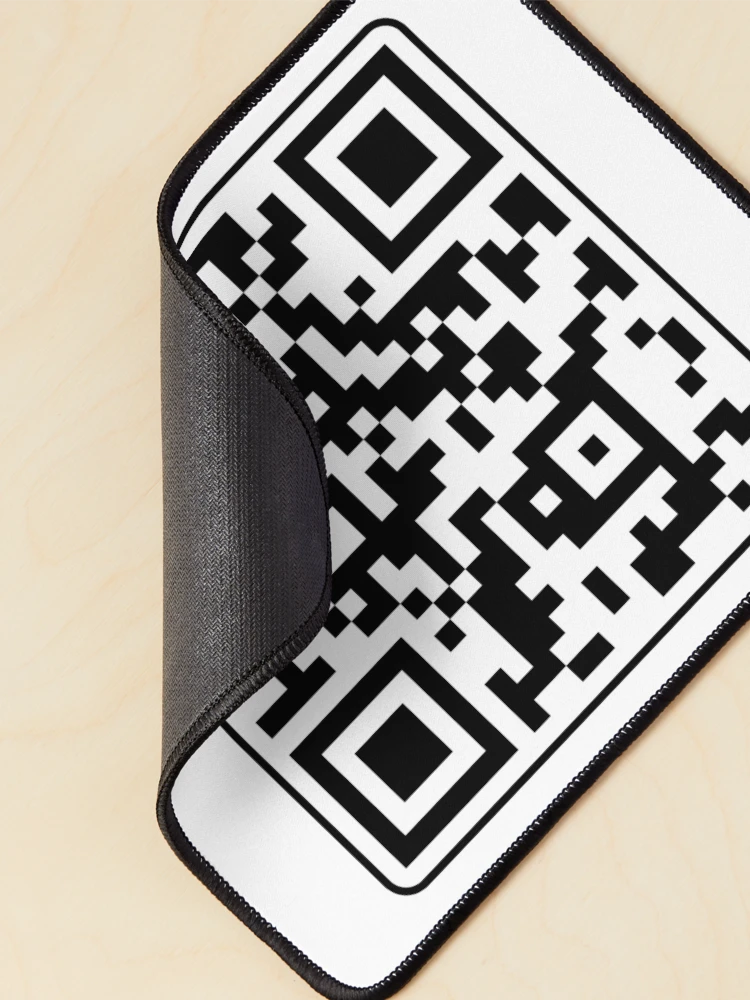 Thumbnail 2 of 5, Mouse Pad, Ric K Roll QR Code [Roufxis-Rb] designed and sold by RoufXis.