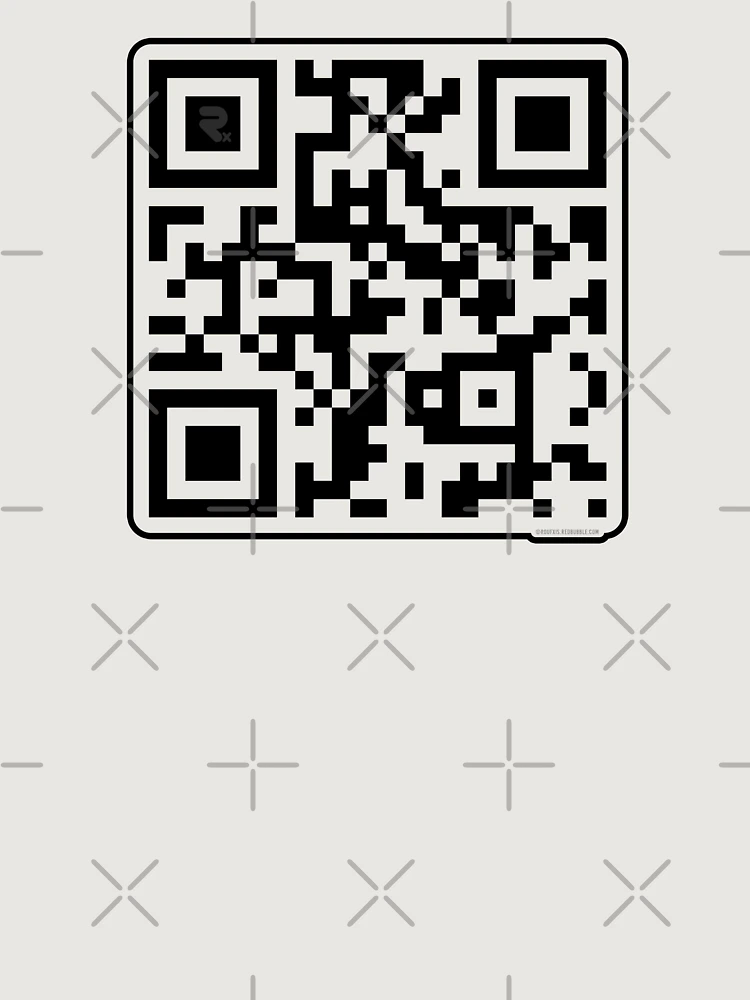 Thumbnail 6 of 6, Premium Oversized Hoodie, Ric K Roll QR Code [Roufxis-Rb] designed and sold by RoufXis.