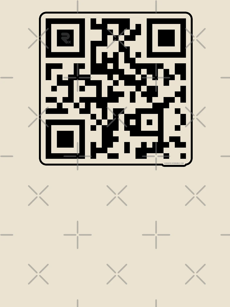 Thumbnail 4 of 4, Relaxed T-Shirt, Ric K Roll QR Code [Roufxis-Rb] designed and sold by RoufXis.