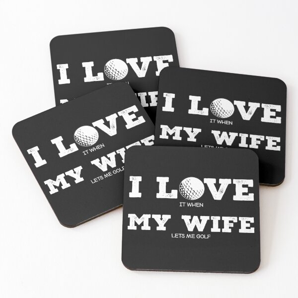 Item preview, I Love It When My Wife Lets Me Golf - Valentines Day  designed and sold by paulocampos.