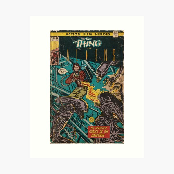 Item preview, Thing vs. Aliens fan art comic cover designed and sold by MarkScicluna.