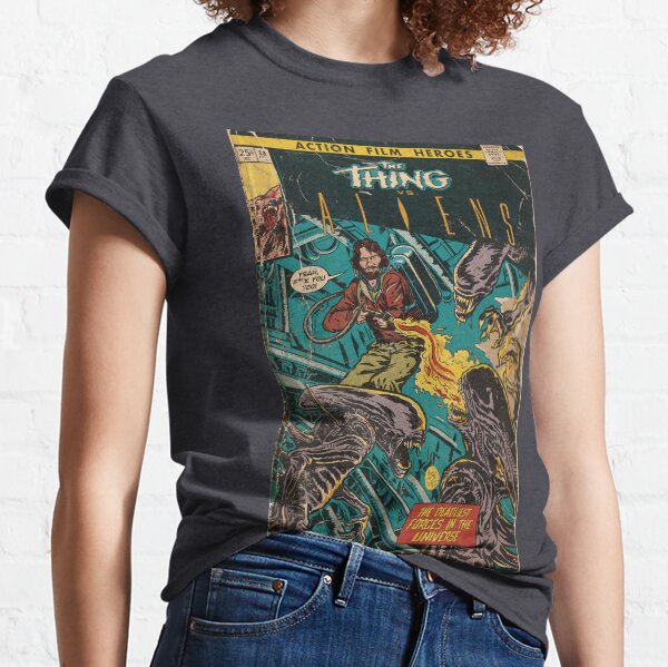 The Thing vs. Aliens fan art comic cover Classic T-Shirt