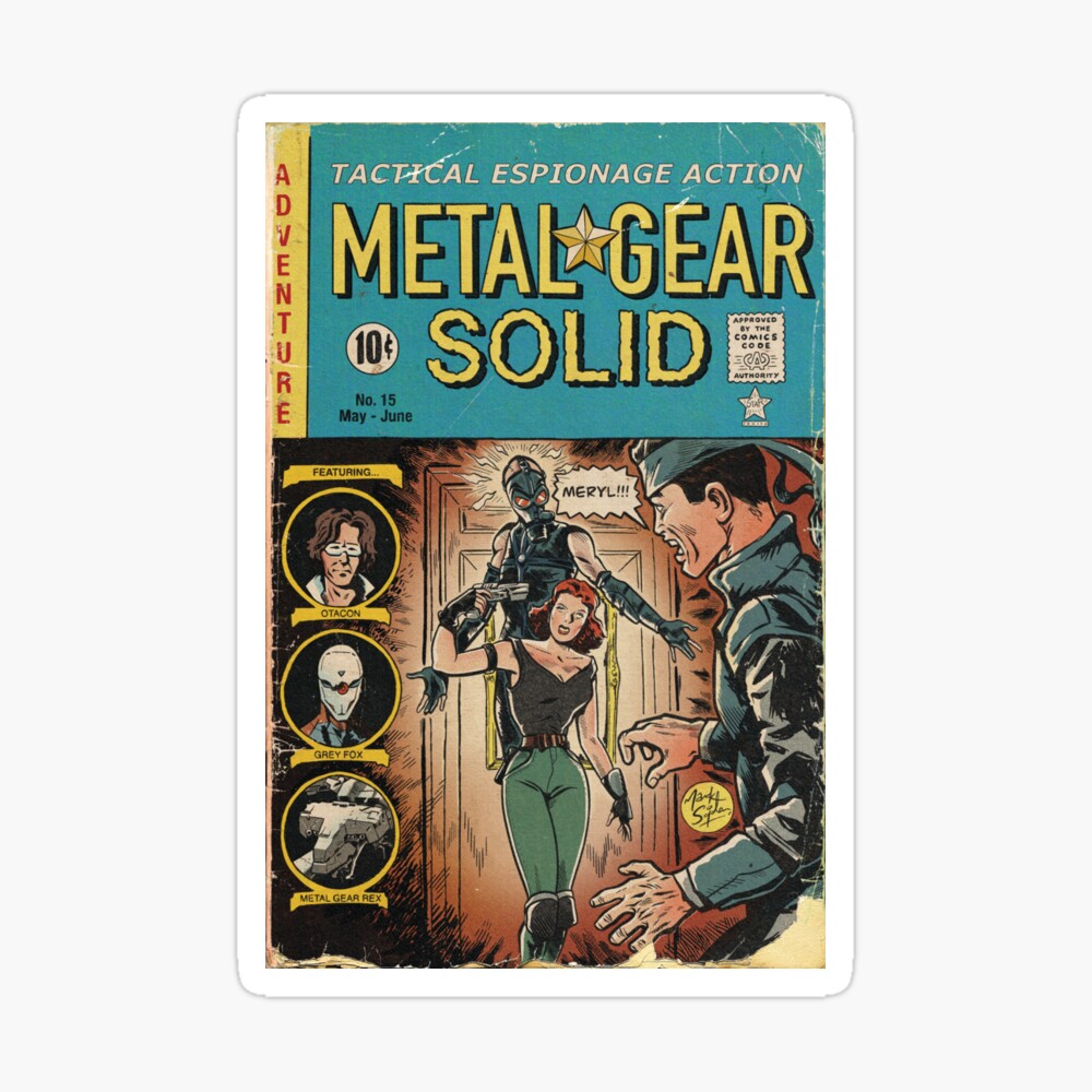 Metal Gear Solid fan art comic cover | Art Print