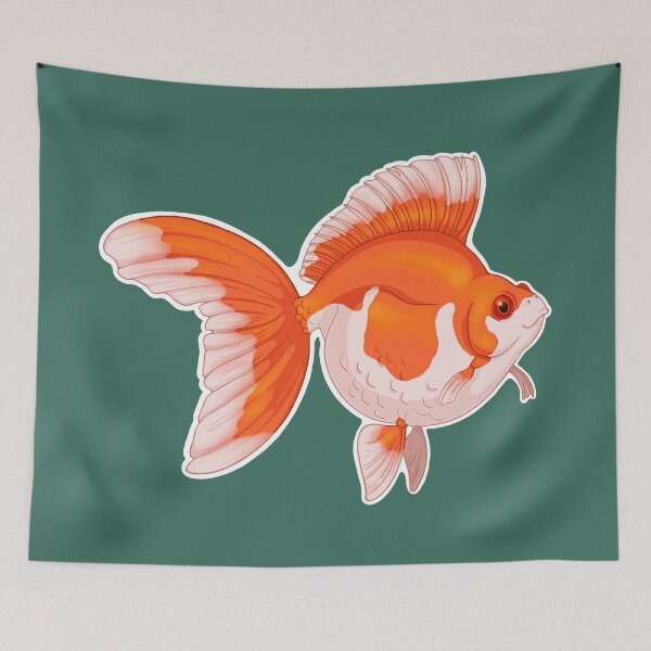 Item preview, Fishkeeping fanatic - Ryukin Goldfish designed and sold by Puddmuppy.