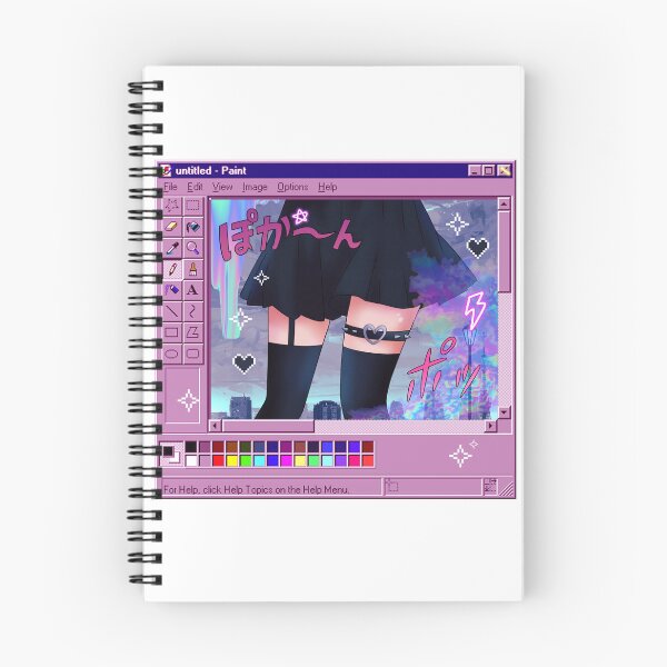 Item preview, Kawaii Cyber MS Paint Thigh High Socks designed and sold by FjallyDesignZ.