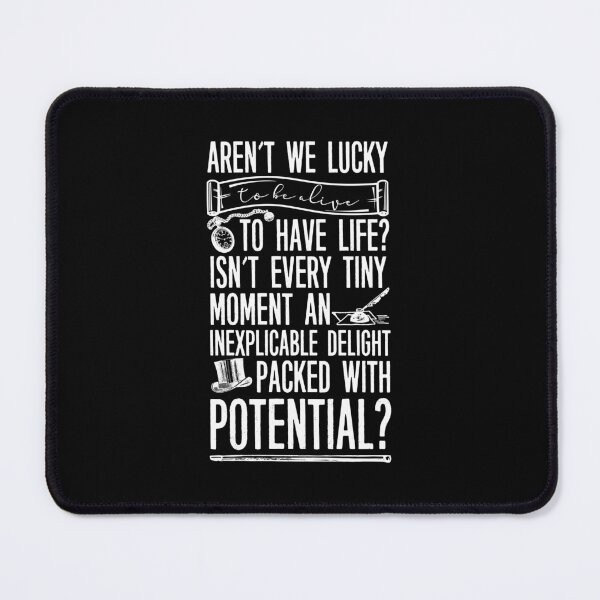 Item preview, "Aren't We Lucky to Be Alive" - Anne Lister's Quote in Gentleman Jack designed and sold by GJbyRequest.