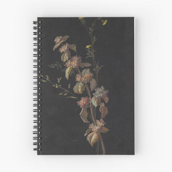 Artikelvorschau, Wilde Blumen auf schwarzem Hintergrund entworfen und verkauft von CatbellyDesigns.