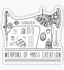 Weapons Of Mass Creation - Sewing Sticker