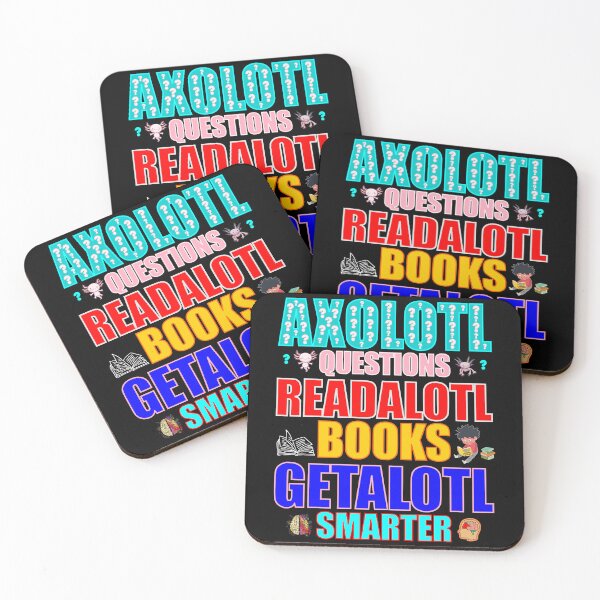 Item preview, Axolotl Questions Readalotl Books Getalotl Smarter Many Question Marks designed and sold by artfulnotebook.