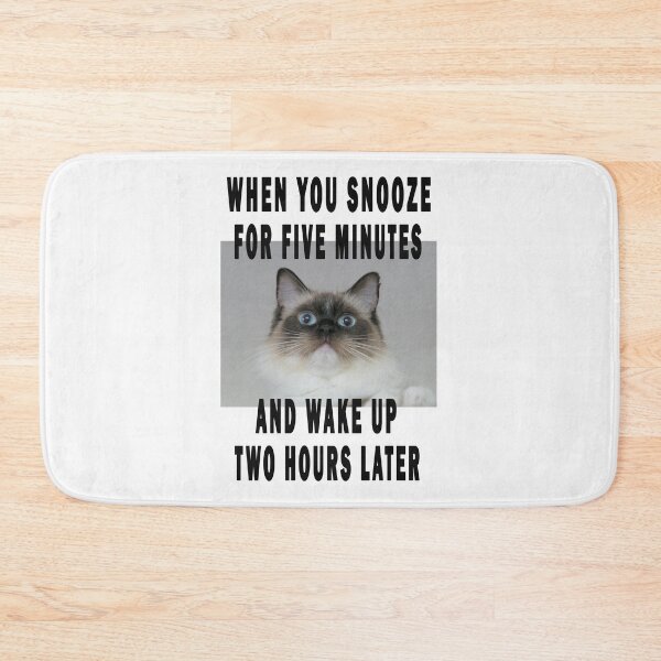 Item preview, when you snooze for five minutes and wake up two hours later. designed and sold by GOLDFAMILYSHOP.