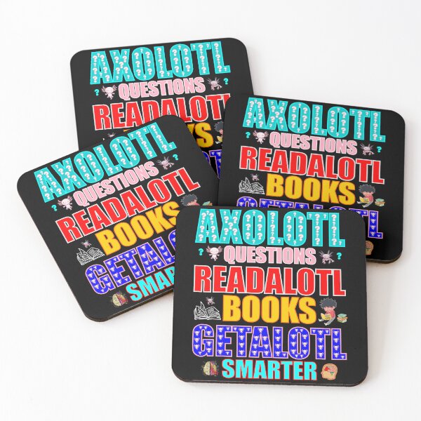 Item preview, Axolotl Questions Readalotl Books Getalotl Smarter Many Question Marks and Axolotls designed and sold by artfulnotebook.