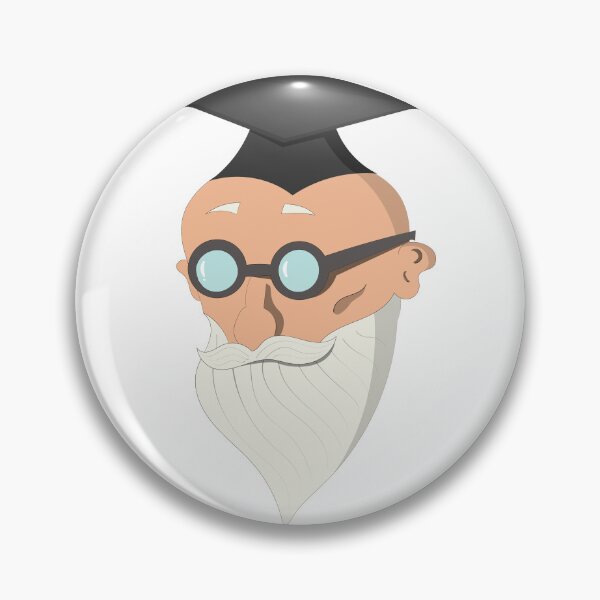 Item preview, Wise old man with graduation hat designed and sold by Matheus Lima.