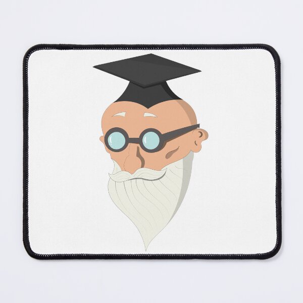 Item preview, Wise old man with graduation hat designed and sold by Matheus Lima.