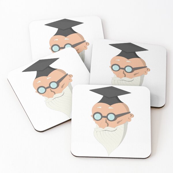 Item preview, Wise old man with graduation hat designed and sold by Matheus Lima.