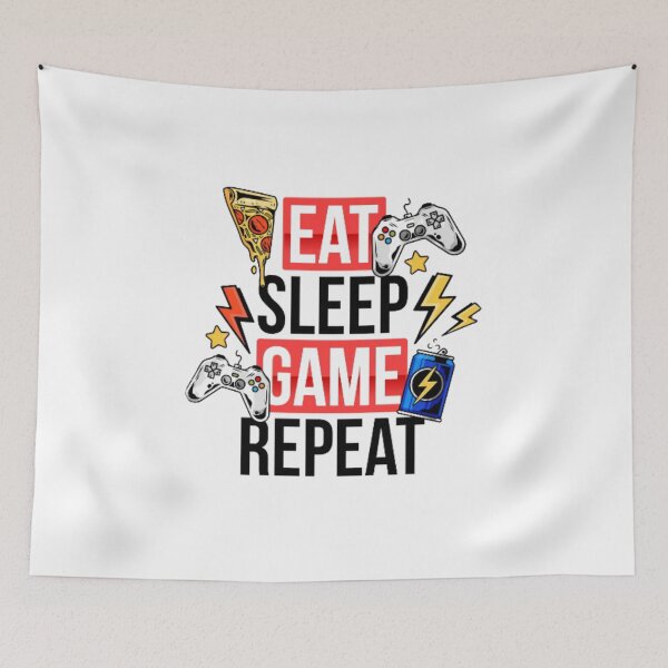 Item preview, Eat Sleep Game Repeat designed and sold by all4shop ★★★★★.