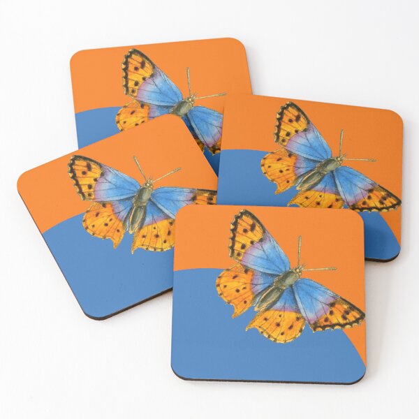 Item preview, Blue and Orange Butterfly Botanical designed and sold by Greenbaby.