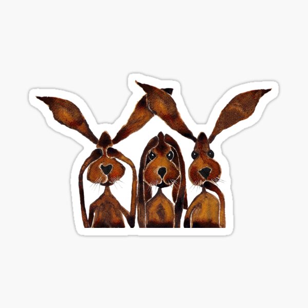 SEE NO EVIL, HEAR NO EVIL, SPEAK NO EVIL Sticker