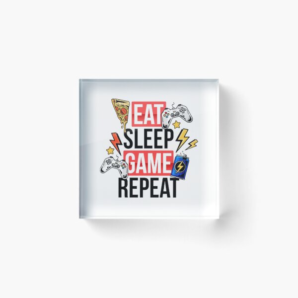 Item preview, Eat Sleep Game Repeat designed and sold by all4shop ★★★★★.