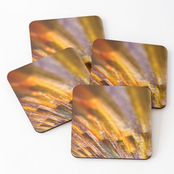 Item preview, Abstract print golden glimmer rust brown gold morphed pattern industrial  designed and sold by super_shimizu.