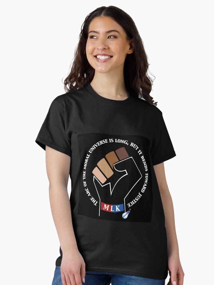 Thumbnail 2 of 7, Classic T-Shirt, MLK Arc of Justice designed and sold by Mindcite.