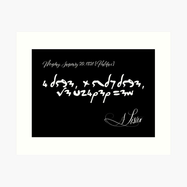 Item preview, "I Love, & Only Love, the Fairer Sex" in Crypt Hand & Signed - Anne Lister - Gentleman Jack designed and sold by GJbyRequest.