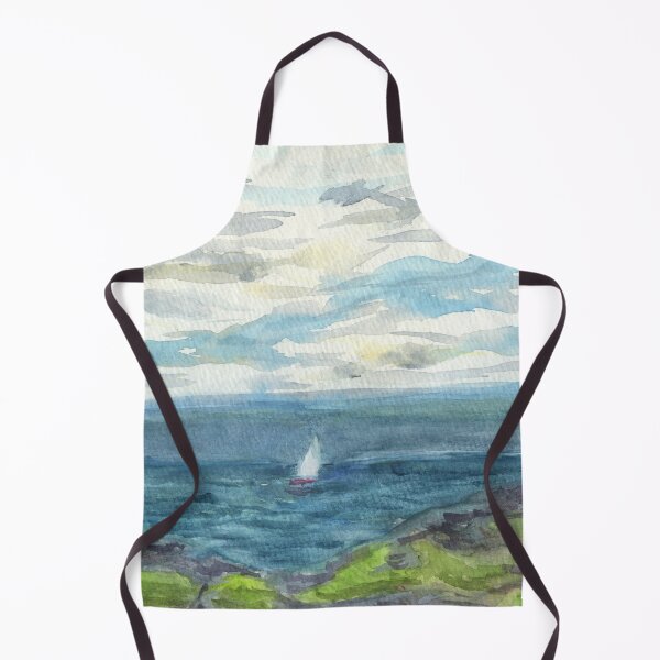 Item preview, Sailboat at sea across the headland designed and sold by LymphomaLass.