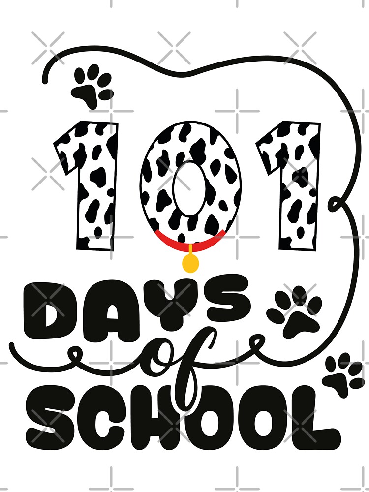 101 Days Of School Dalmatian Dog 100 Days Smarter Teacher Kids