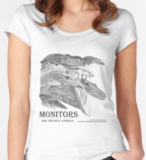Monitors are the best animals Women's Fitted Scoop T-Shirt