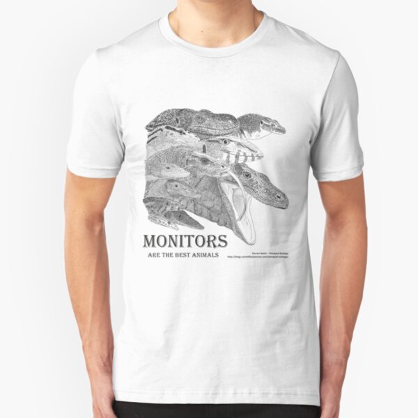 Monitors are the best animals Slim Fit T-Shirt