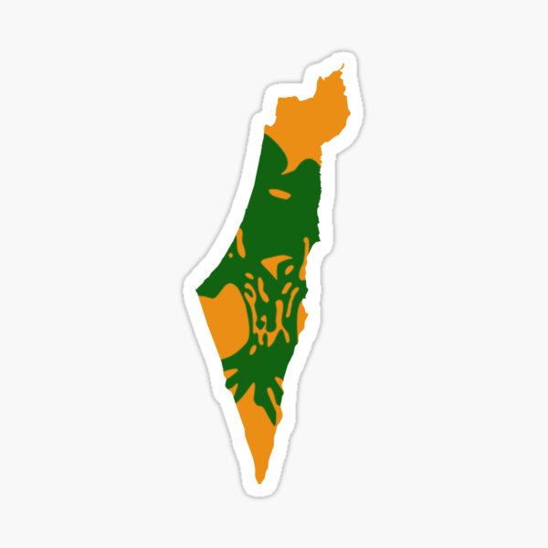 Item preview, IDF Stickers: Golani Brigade Israel Map designed and sold by IamIsrael.
