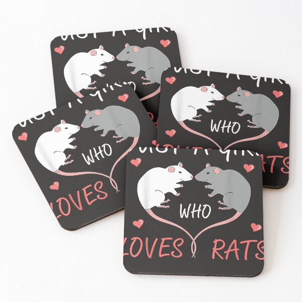 Item preview, Just A Girl Who Loves Rats Owner Lover Heart Shape Rat T-Shirt designed and sold by WalterBrantley.